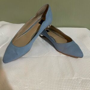 White House Black Market Light Blue Flats